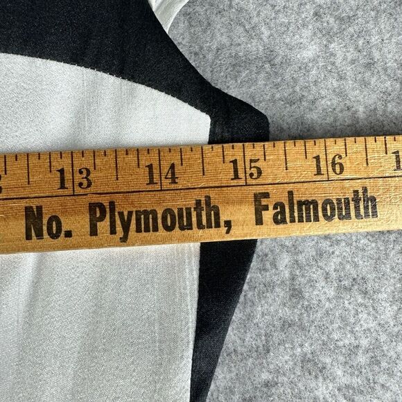 EShakti Dress Womens S Black White Banded Stripe Party Prom Fit & Flare Pockets* - Picture 12 of 16